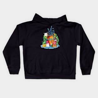 Zodiac AQUARIUS Doodle Art Series Kids Hoodie